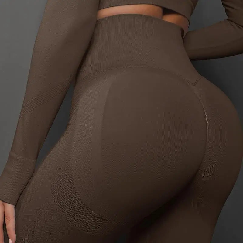 Nahtlose Fitness-Leggings – Push-Up & Hohe Taille für Perfekten Halt