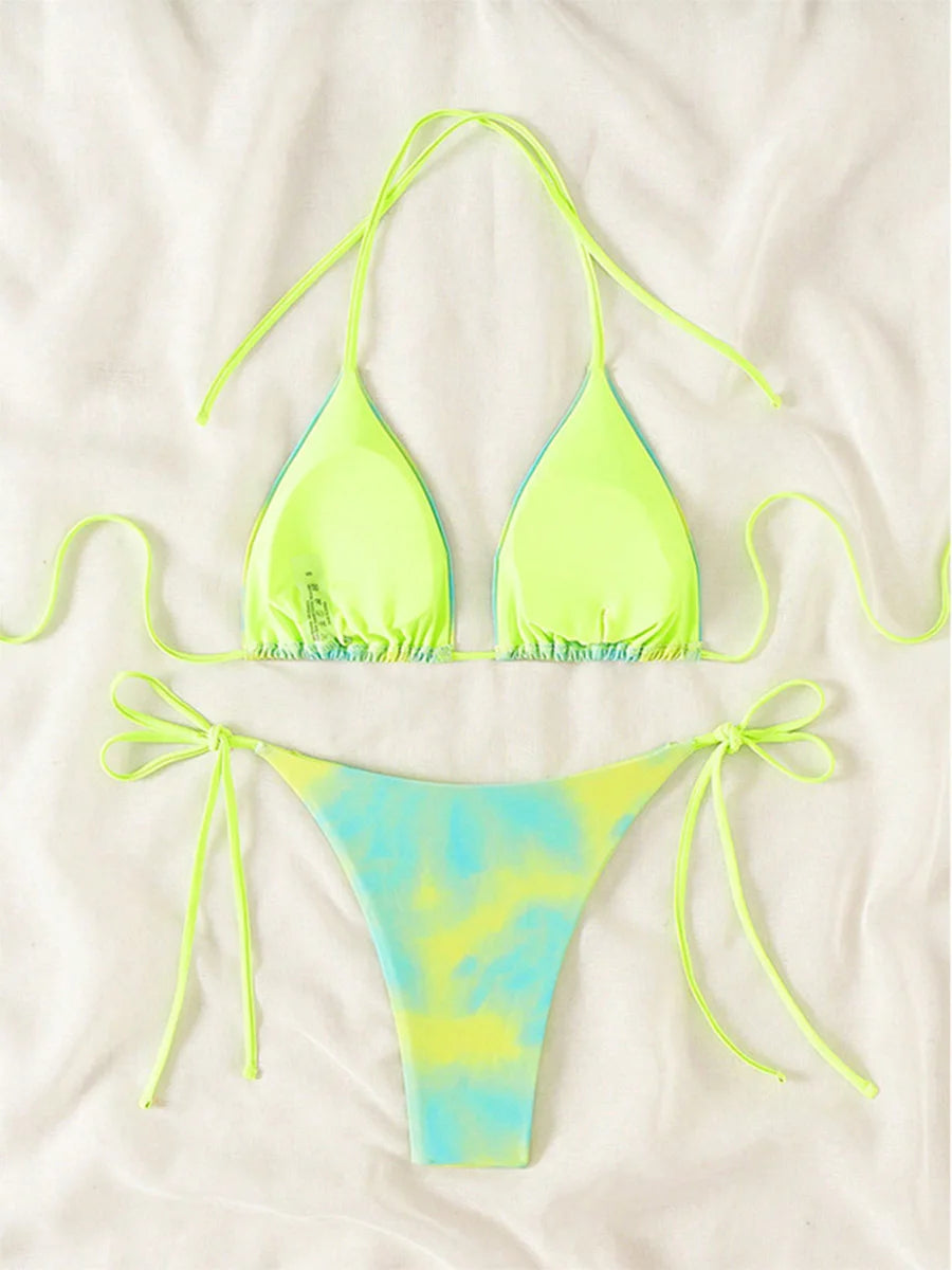 Tie-Dye Bikini-Set – farbenfroh, sexy & absolut im Trend