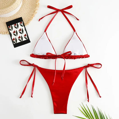 Fischschuppen Bikini-Set – glänzend, sexy & absolut mermaid vibes