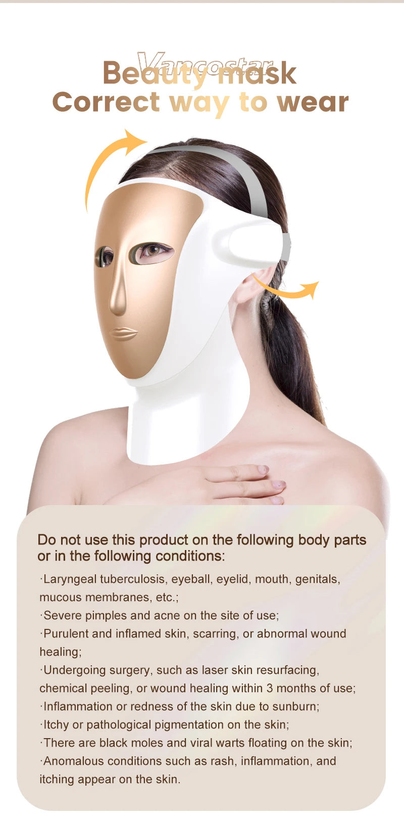 VanCostar Premium LED-Gesichtsmaske mit 807 LEDs & Rotlicht-Therapie – Dein persönliches Luxus-Spa zuhause! ✨