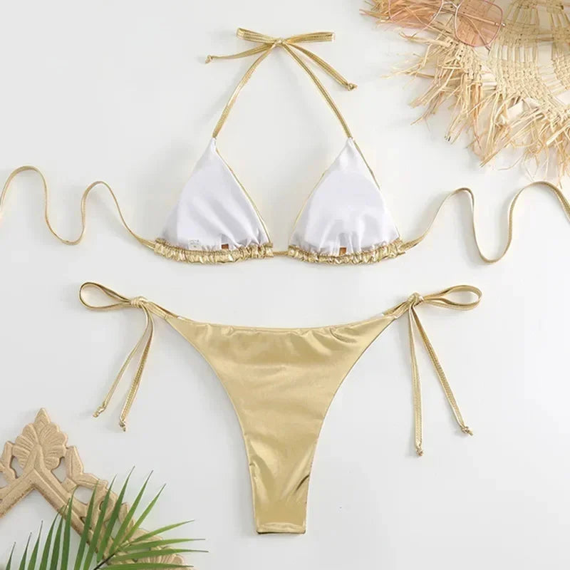 Fischschuppen Bikini-Set – glänzend, sexy & absolut mermaid vibes