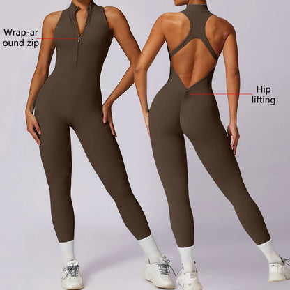 Rückenfreier Sport-Jumpsuit – Sexy, Funktional & Perfekt für dein Workout
