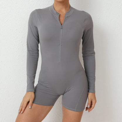 V-Rücken Scrunch Sport-Jumpsuit – Perfekte Kombination aus Style & Performance