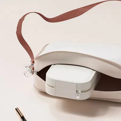 Wiederaufladbarer LED-Schminkspiegel mit Kosmetik-Aufbewahrungsbox – Perfekt organisiert & ready to glow! ✨💄