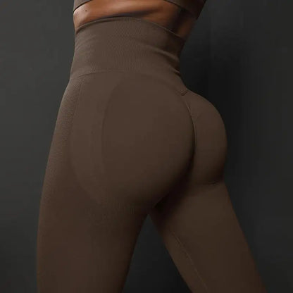 Nahtlose Fitness-Leggings – Push-Up & Hohe Taille für Perfekten Halt