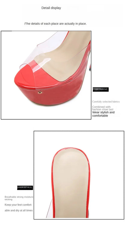 16 cm Platform Stiletto Sandalen – High Legs. High Drama.