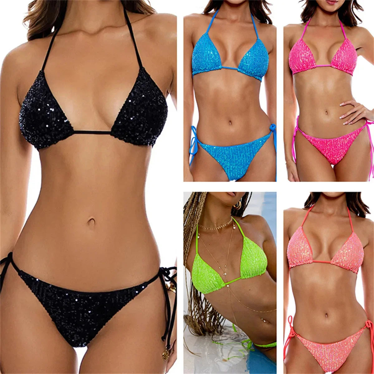 Glitzer Pailletten Bikini – funkelnd, sexy & gemacht für den großen Auftritt