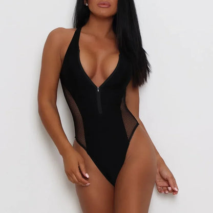 High-Cut Zipper Monokini – sportlich, sexy & raffiniert