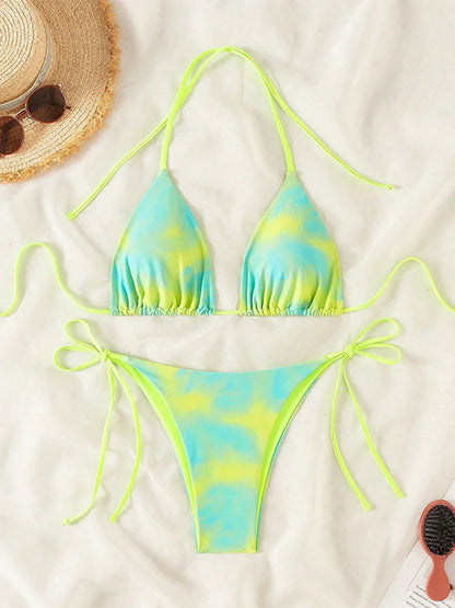 Tie-Dye Bikini-Set – farbenfroh, sexy & absolut im Trend
