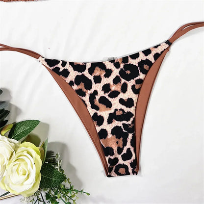 Leopard Satin Bikini-Set – wild, glänzend & ultra feminin