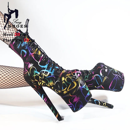 Geometric Strappy Boots – Show Up. Lace Up. Glow Up.