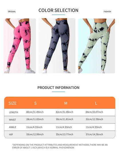 Tie-Dye Yoga Leggings – Perfekter Sitz & Stylischer Look