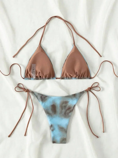Tie-Dye Bikini-Set – farbenfroh, sexy & absolut im Trend
