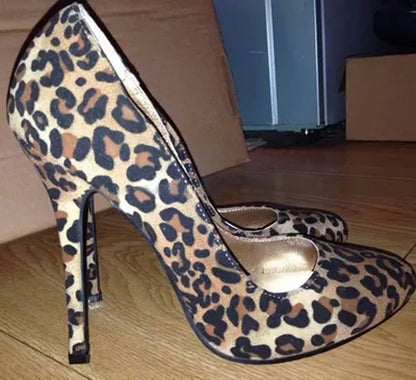 Wild & classy – Leopard High Heels mit edlem Horse-Hair-Finish