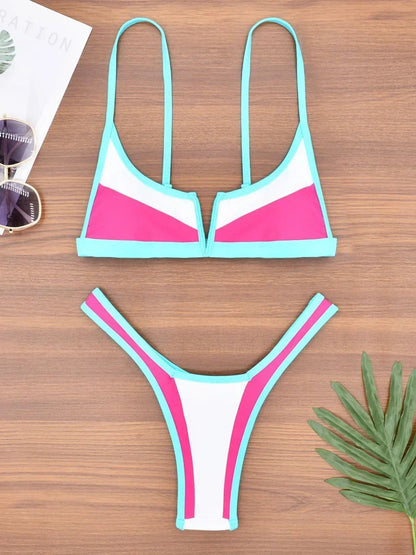 Denim-Style Bikini-Set – cool, sexy & perfekt für den Sommer