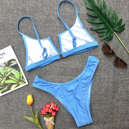 Denim-Style Bikini-Set – cool, sexy & perfekt für den Sommer