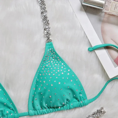 Strass Push-up Bikini – luxuriös, feminin & perfekt für glamouröse Sommer-Looks