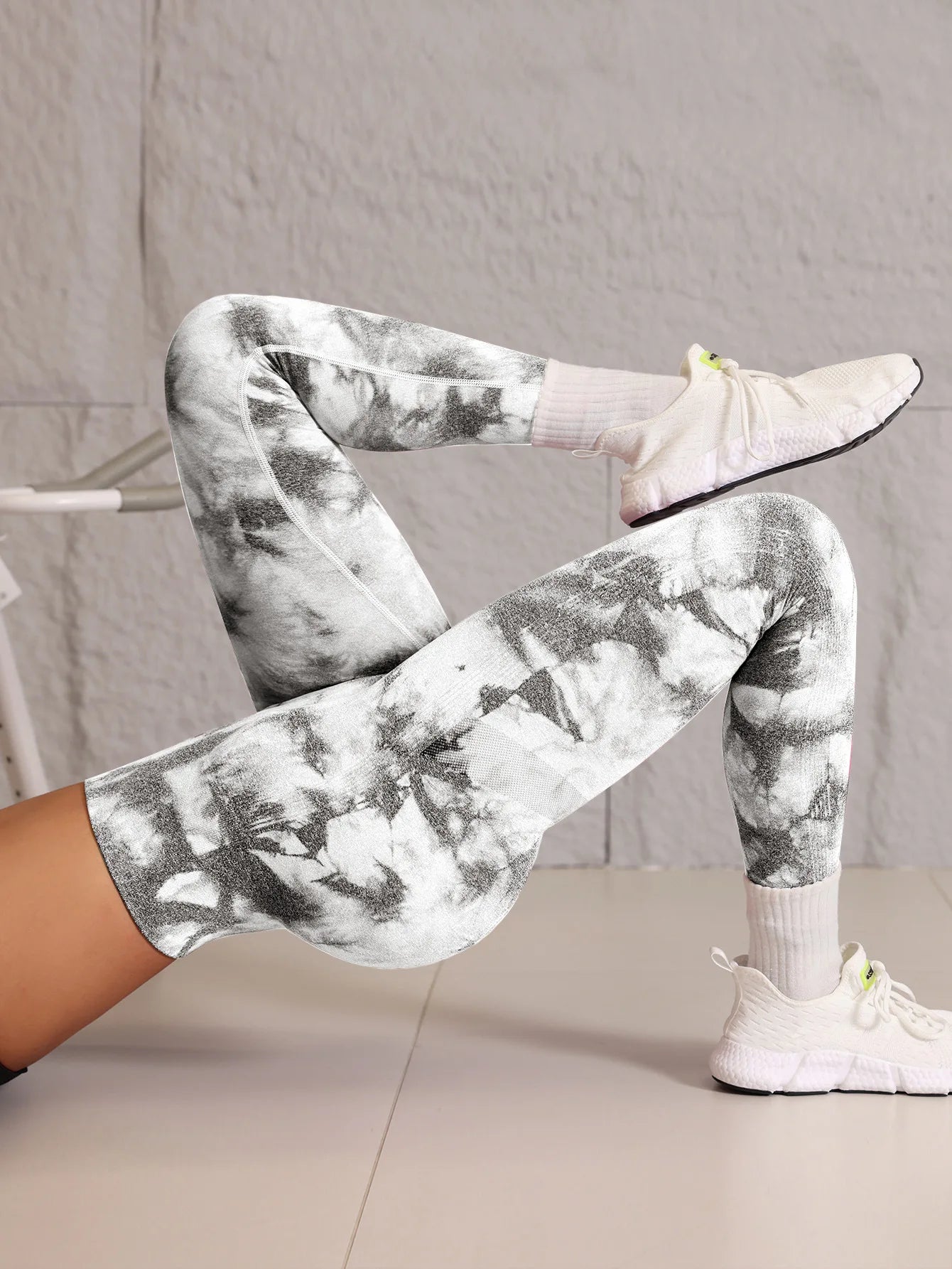 Nahtlose Tie‑Dye Yoga‑Hose – High‑Waist Fitness‑Leggings