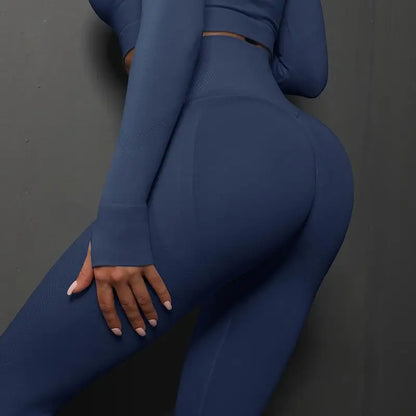 Nahtlose Fitness-Leggings – Push-Up & Hohe Taille für Perfekten Halt