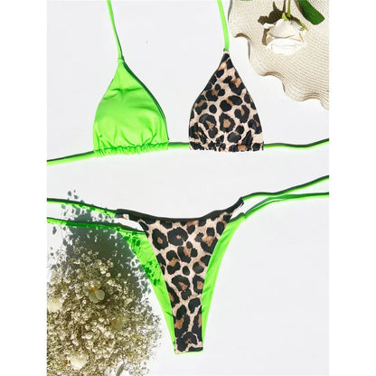 Leopard Satin Bikini-Set – wild, glänzend & ultra feminin