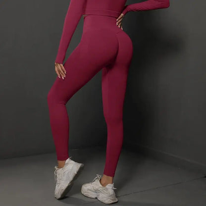 Nahtlose Fitness-Leggings – Push-Up & Hohe Taille für Perfekten Halt