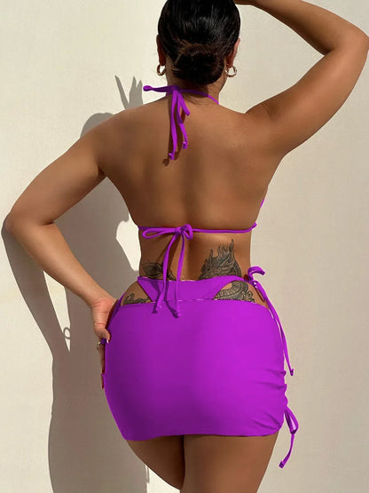 Wendbarer 3-teiliges Bikini-Set – zwei Styles in einem!