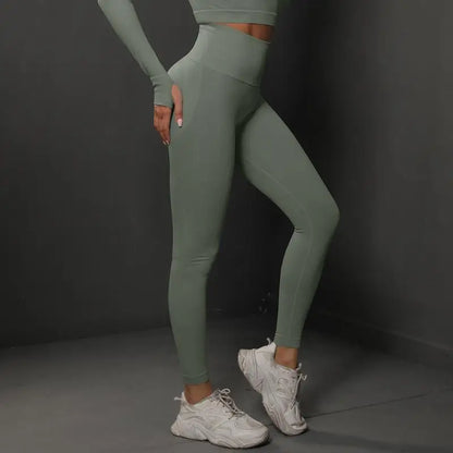 Nahtlose Fitness-Leggings – Push-Up & Hohe Taille für Perfekten Halt