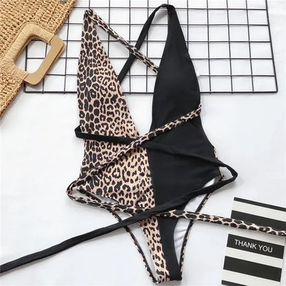 Leopard Wickel-Monokini – wild, sexy & stylisch