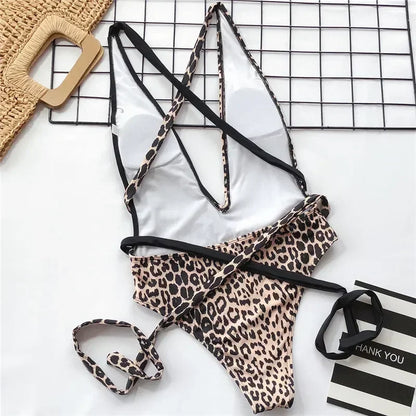 Leopard Wickel-Monokini – wild, sexy & stylisch