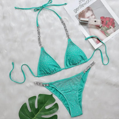 Strass Push-up Bikini – luxuriös, feminin & perfekt für glamouröse Sommer-Looks