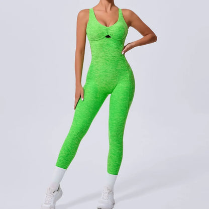 Seamless Yoga Jumpsuit – Sculpted Fit & Feminine Flow