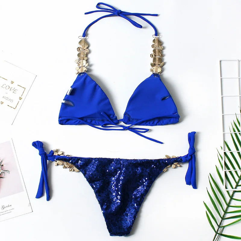 Pailletten-Strass Bikini – funkelnd, feminin & gemacht für den großen Auftritt