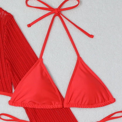 Bikini-Set mit Mesh Cover-Up – sexy, vielseitig & perfekt für deinen Beach-Look