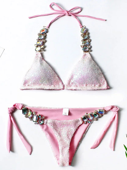 Pailletten-Strass Bikini – funkelnd, feminin & gemacht für den großen Auftritt