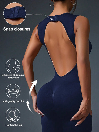 Seamless Zipper Jumpsuit – Sleek. Strong. Stunning.