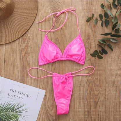 Brazilian Style Leder-Look Monokini – heiß, modern & selbstbewusst