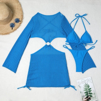 Bikini-Set mit Mesh Cover-Up – sexy, vielseitig & perfekt für deinen Beach-Look