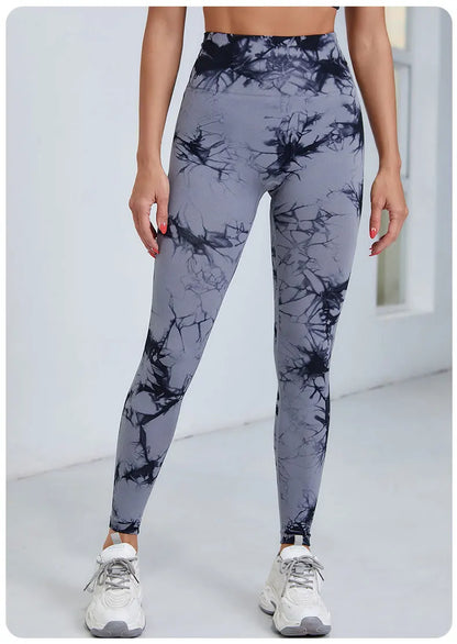 Tie-Dye Yoga Leggings – Stylisch, Figurformend & Super Bequem