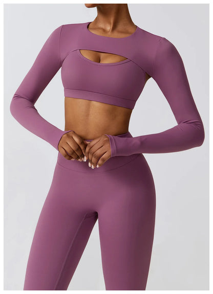 Stylisches 3er Set Workout Outfit für Damen – Perfekt für Fitness, Yoga & Sport
