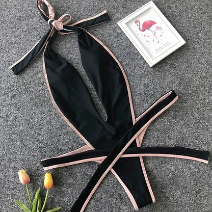 Wickel-Monokini mit Neckholder – feminin, elegant & perfekt für den Sommer