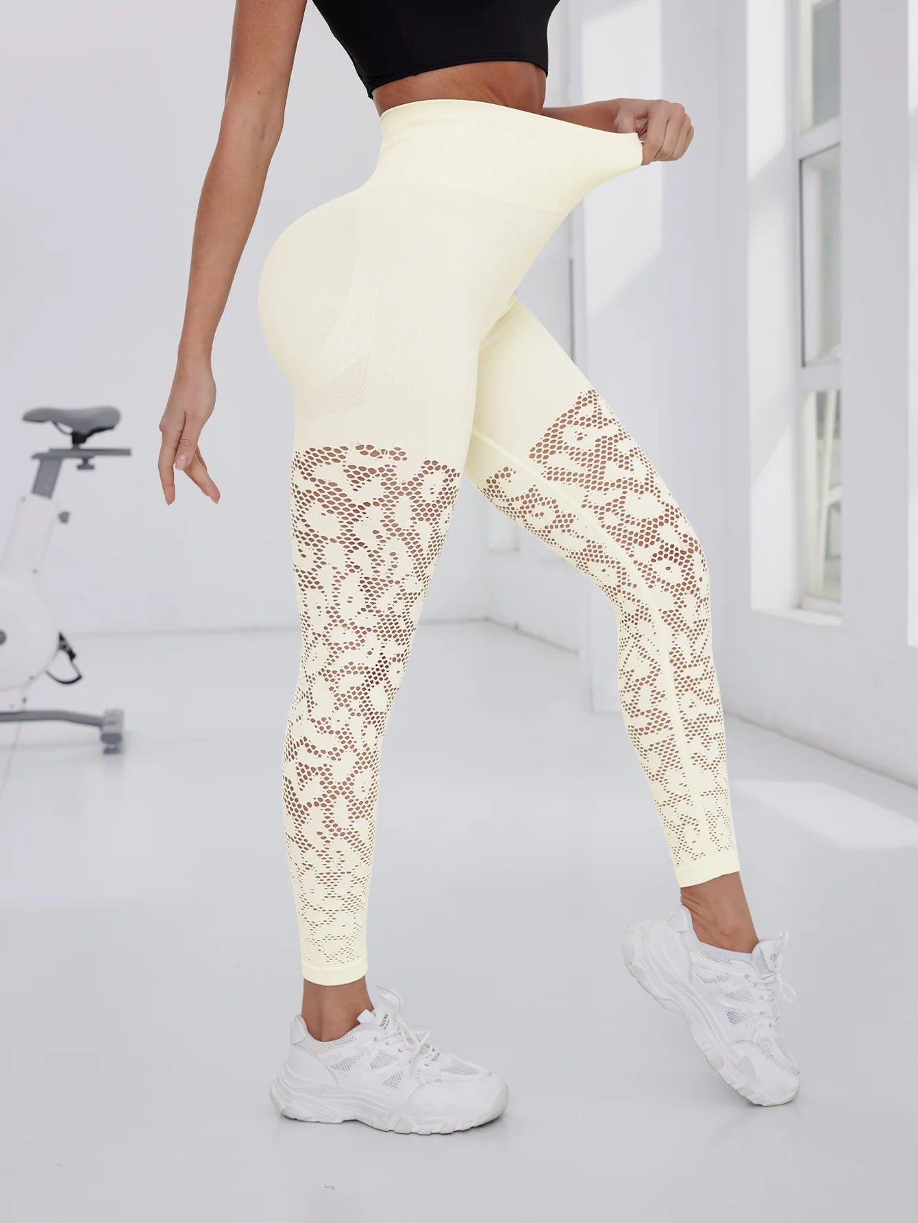TRY TO BN Sport‑Leggings – Nahtlose Mesh‑Power für dein Workout
