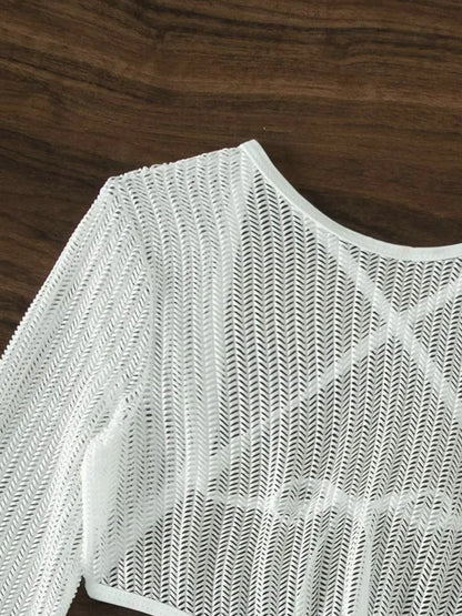 Bikini-Set mit Mesh Cover-Up – sexy, vielseitig & perfekt für deinen Beach-Look