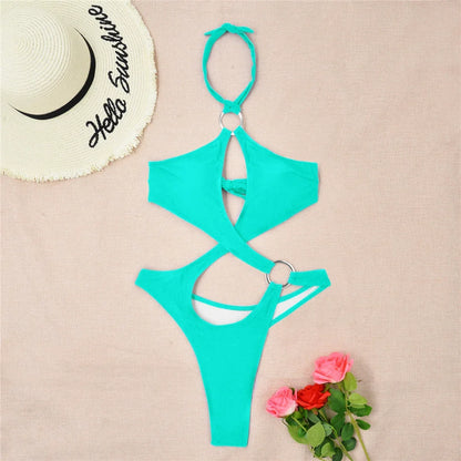 Cut-Out Monokini mit Ringen – modern, sexy & detailverliebt
