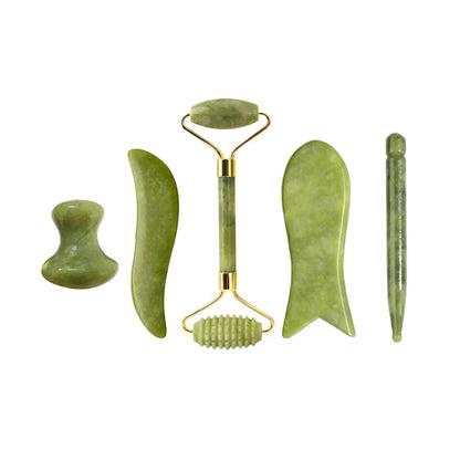 100 % Naturstein Gua Sha & Jade Roller Set – Pure Beauty. Natürlich gepflegt.