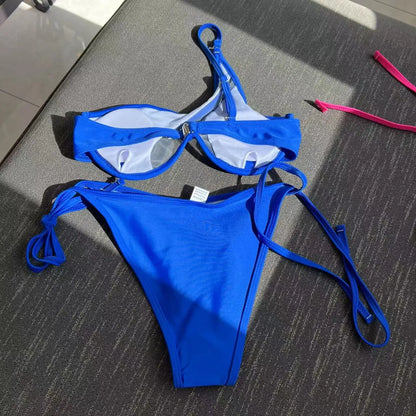 V-Bar Mesh Bikini-Set – asymmetrisch, formend & super modern