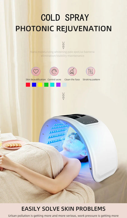 7-Farben LED Gesichtsmaske – Für dein Home Spa Upgrade! 💡
