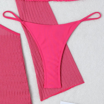 Bikini-Set mit Mesh Cover-Up – sexy, vielseitig & perfekt für deinen Beach-Look