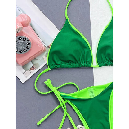 Halter-Bikini im Brazilian-Style – sexy, farbenfroh & perfekt für deinen Sommer
