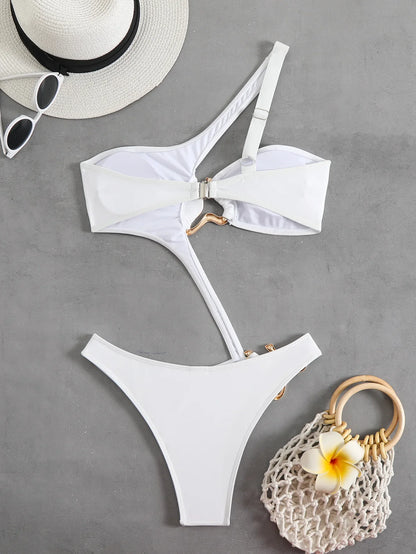 Asymmetrischer One-Shoulder Monokini – modern, sexy & mit Wow‑Effekt