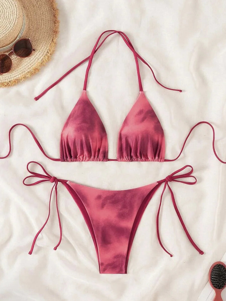 Tie-Dye Bikini-Set – farbenfroh, sexy & absolut im Trend